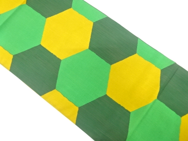 JAPANESE FUKURO OBI / WOVEN KIKKO PATTERN